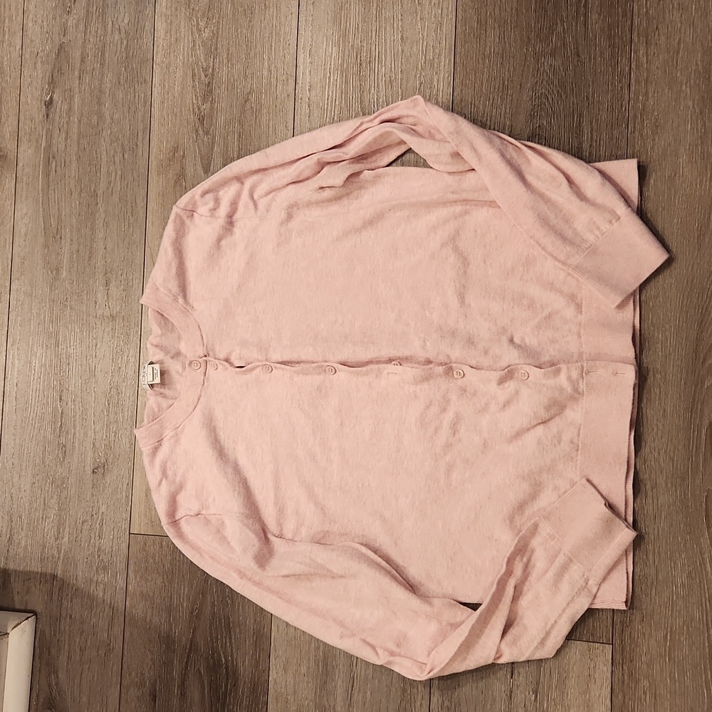 JCREW  Light Button Up Sweater